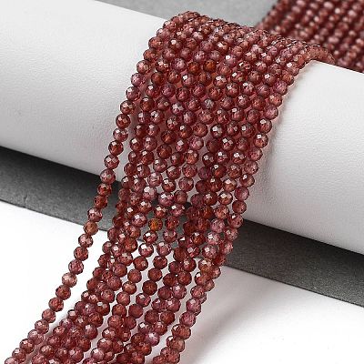 Natural Garnet Beads Strands X-G-B088-C11-02-1