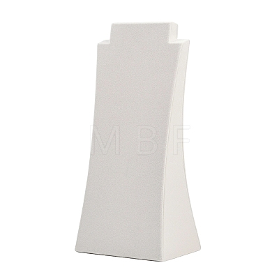 Bust Shaped Velvet Necklace Display Stands AJEW-H156-02-1
