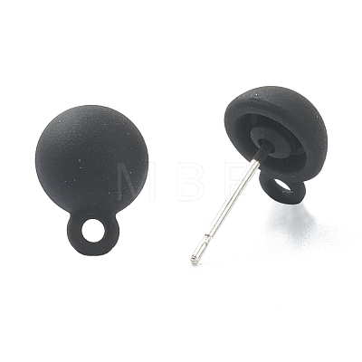 Spray Painted Alloy Stud Earrings Findings FIND-I015-A02-1