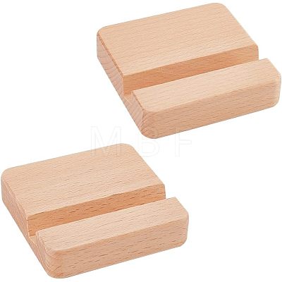 Beech Wood Mobile Phone Holders AJEW-WH0248-155-1