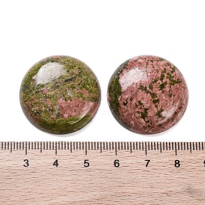 Natural Unakite Cabochons G-B085-02A-08-1