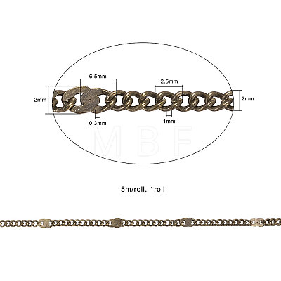 Brass Coated Iron Cable Chains CH-CJ0001-05AB-1