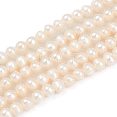 Natural Cultured Freshwater Pearl Beads Strands PEAR-I007-07Y-02A-1