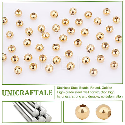 Unicraftale 304 Stainless Steel Beads STAS-UN0001-64G-1