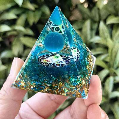 Orgonite Pyramid Resin Energy Generators PW-WGF1282-01-1