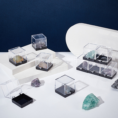 Acrylic Display Case Specimen Box CON-WH0095-122-1