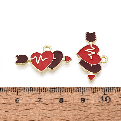 Valentine's Day Alloy Enamel Pendants ENAM-T023-21A-1