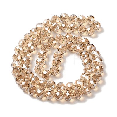 Pearl Luster Plated Electroplate Beads Strands EGLA-H104-08A-PL04-1
