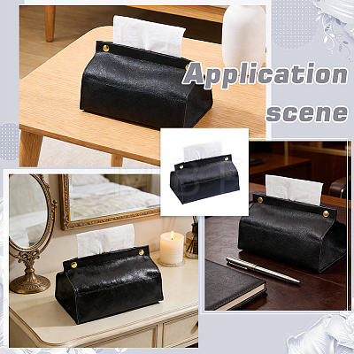 PU Leather Tissue Box AJEW-WH0816-558B-1