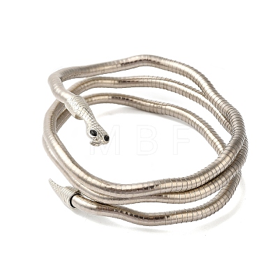 Adjustable Iron Snake Wrap Bangles BJEW-U004-03A-P-1