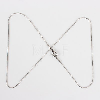 304 Stainless Steel Snake Chain Necklace Making STAS-P045-11P-1