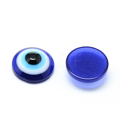 Resin Evil Eye Cabochons CRES-S612-14mm-1