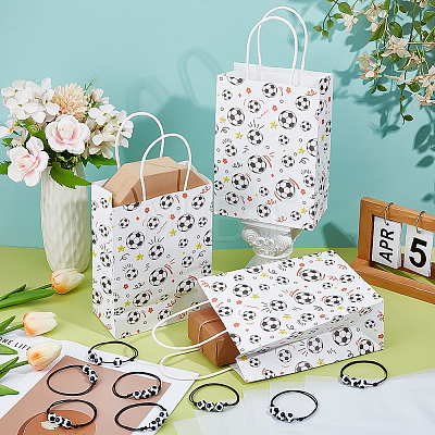 16Pcs Football Paper Bags DIY-PH0032-50-1