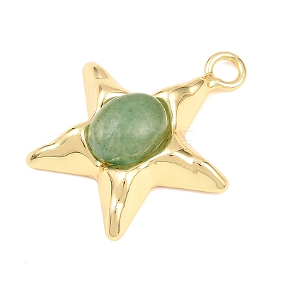 Natural Green Aventurine Pendants GG-G001-01G-06-1