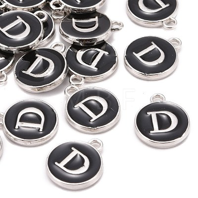 Platinum Plated Alloy Charms ENAM-S118-02D-P-1