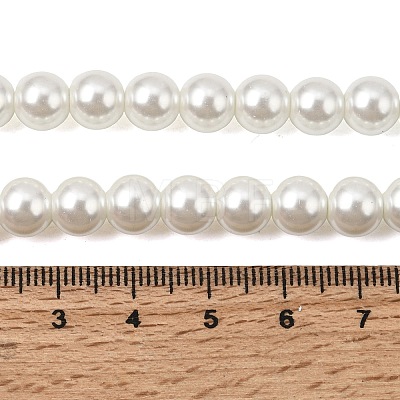 Eco-Friendly Dyed Glass Pearl Round Beads Strands HY-A008-8mm-RB001-1