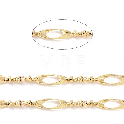 Brass Oval & Knot Link Chains CHC-K013-12G-1