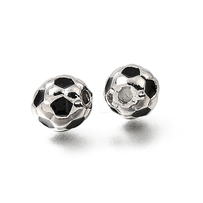 Brass Enamel Beads KK-Z163-06P-B01-1