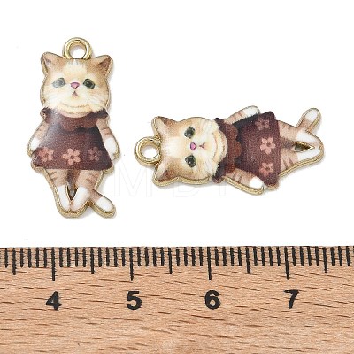 Printed Alloy Pendants ENAM-K076-36G-05-1