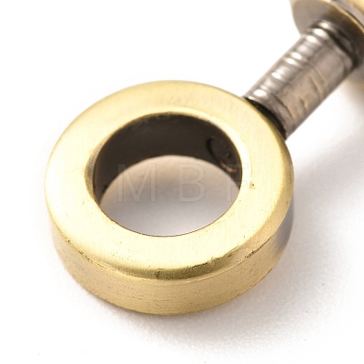 Brass DIY Bags Clasps FIND-A003-01AB-1