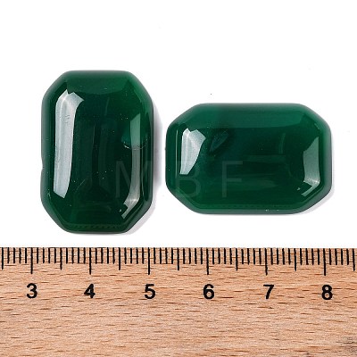 Natural Green Onyx Agate(Dyed & Heated) Cabochons G-B085-01A-03-1