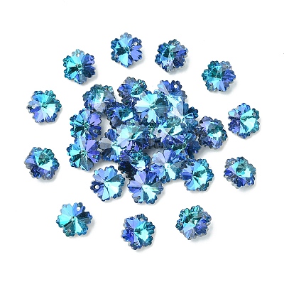 30Pcs Electroplated Glass Charms EGLA-YW0005-23B-1