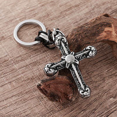 Biker Style 304 Stainless Steel Pendant Keychains LB7675-1