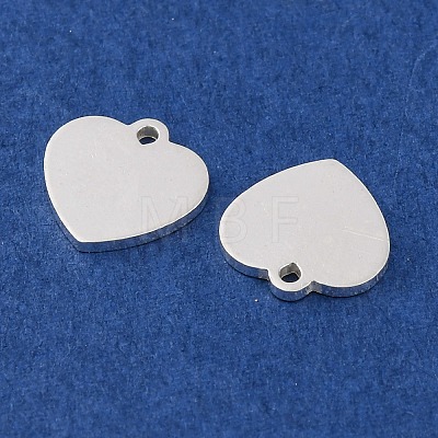 925 Sterling Silver Blank Heart Charms STER-F057-03S-01-1