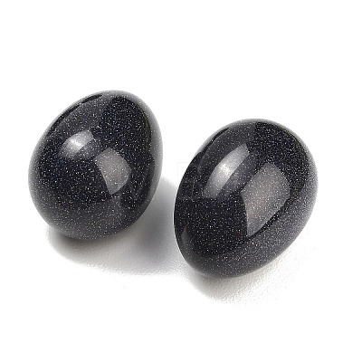 Synthetic Blue Goldstone Egg Stone GG-L654-H03-02-1