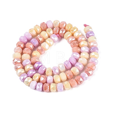 Anti-Tarnish Electroplate Glass Beads Strands GLAA-T025-6mm-11I-1
