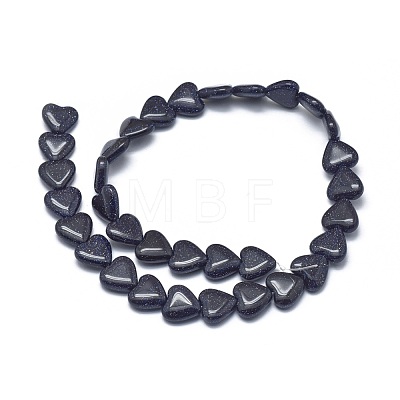 Synthetic Blue Goldstone Beads Strands G-G793-15A-02-1