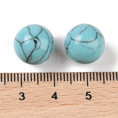 Synthetic Turquoise No Hole Sphere Beads G-K353-04B-12-1