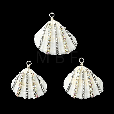 Natural Shell Pendants PALLOY-TA00414-1
