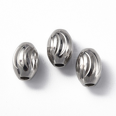 201 Stainless Steel Beads STAS-G298-07D-P-1
