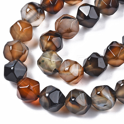 Natural Agate Beads Strands G-N326-94-1