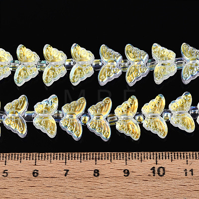 Transparency Electroplate Glass Beads Strands GLAA-T023-39A-01-1