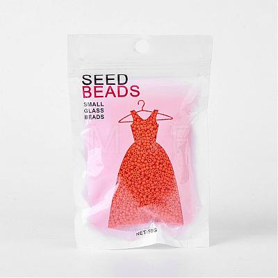 11/0 Grade A Baking Paint Glass Seed Beads X-SEED-N001-A-1004-1