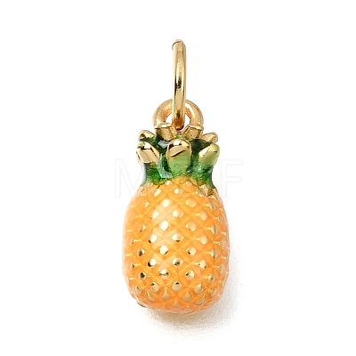 Brass Enamel Pendants KK-G605-13G-02-1