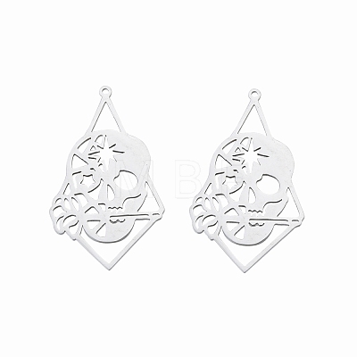 Non-Tarnish 201 Stainless Steel Pendants STAS-N090-LA904-1-1