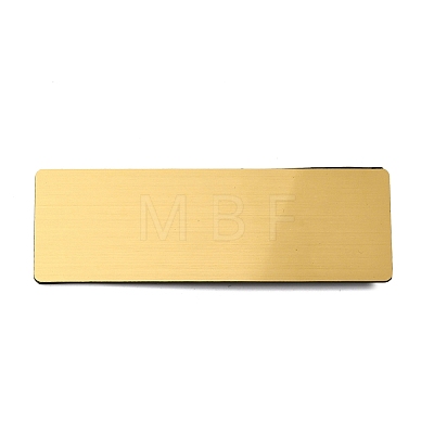 Plastic Blank Name Badge ID Tag with Iron Pins KY-D024-01B-1