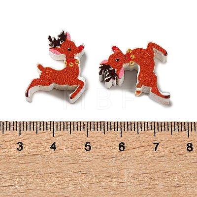 Christmas Theme Schima Wood Beads WOOD-F018-05-1