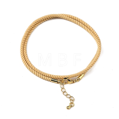 Nylon Milan Cord Necklace Making MAK-M028-01G-04-1