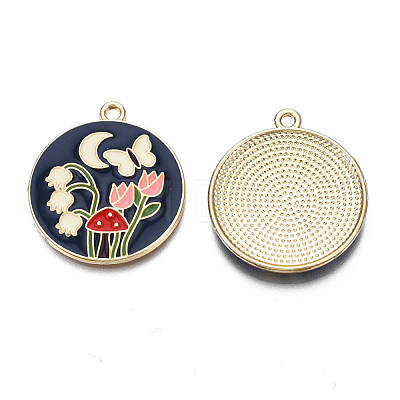 Alloy Enamel Pendants X-ENAM-N055-113B-1