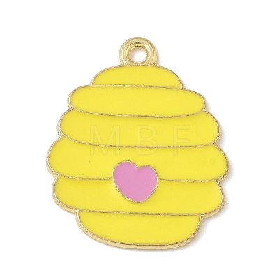 Bees Theme Alloy Enamel Pandants FIND-M083-06J-G-1