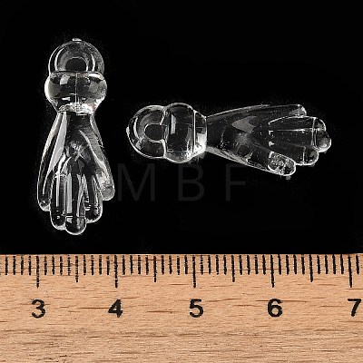 Transparent Acrylic Pendants TACR-G048-03A-1