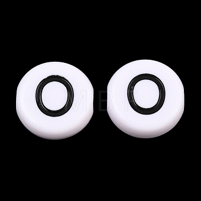 Opaque Acrylic European Beads AC-CBA3BDD-01O-1