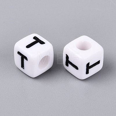 Opaque Acrylic Beads SACR-N020-04A-T-1