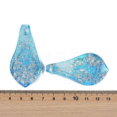 Lampwork Big Pendants FOIL-K003-01B-1