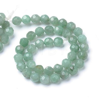 Natural Green Aventurine Bead Strands G-R411-10-6mm-1