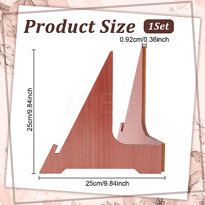 Wood Display Easels for Champion Belt ODIS-WH0079-110-1